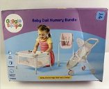 Gigglescape Baby Doll Nursery Bundle 14"-16" Dolls 3-Pieces For Kids 3+ Damaged
