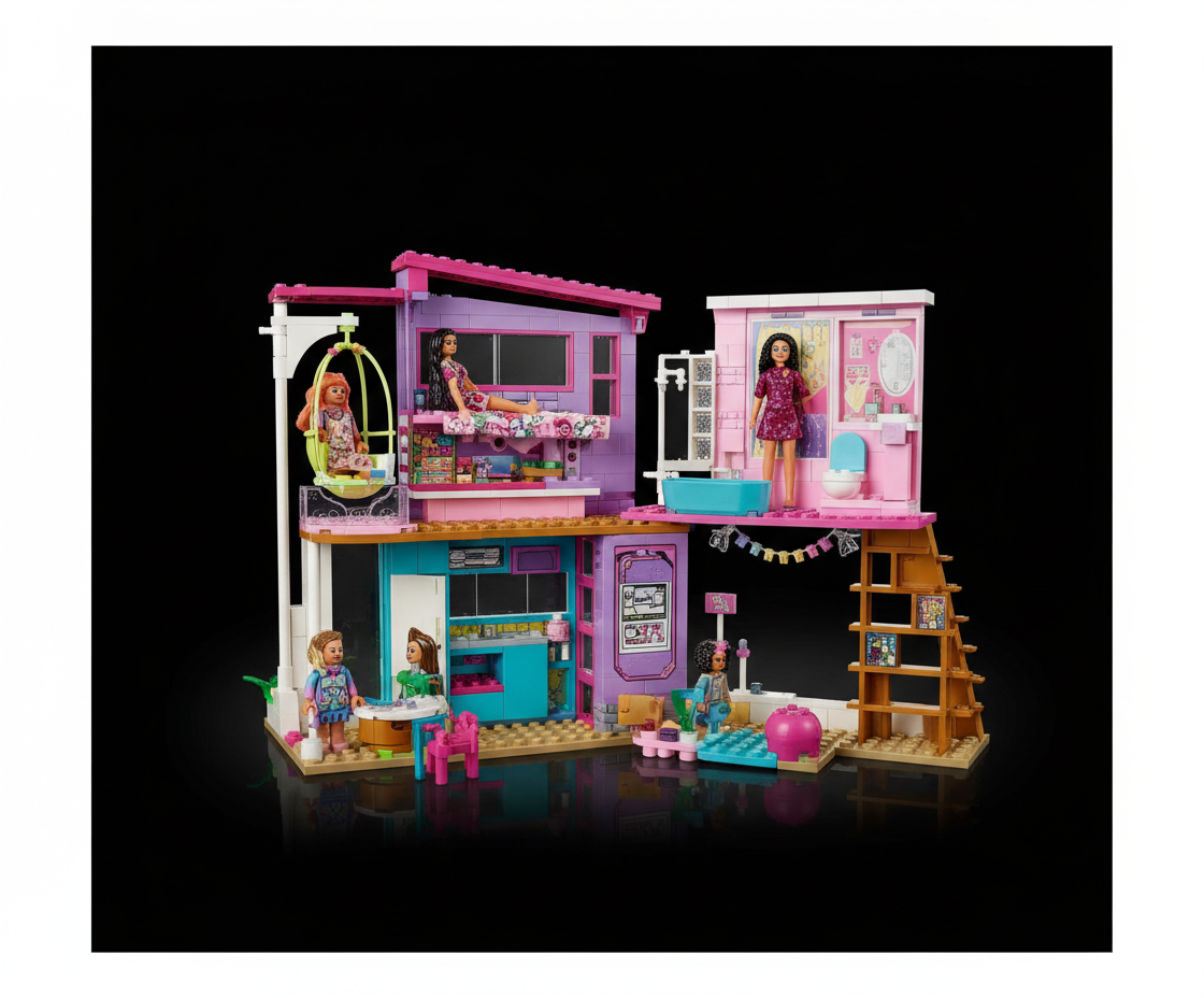 Barbie Vacation House 2 Storey Fully Furnished Barbie House With 6 Play Areas