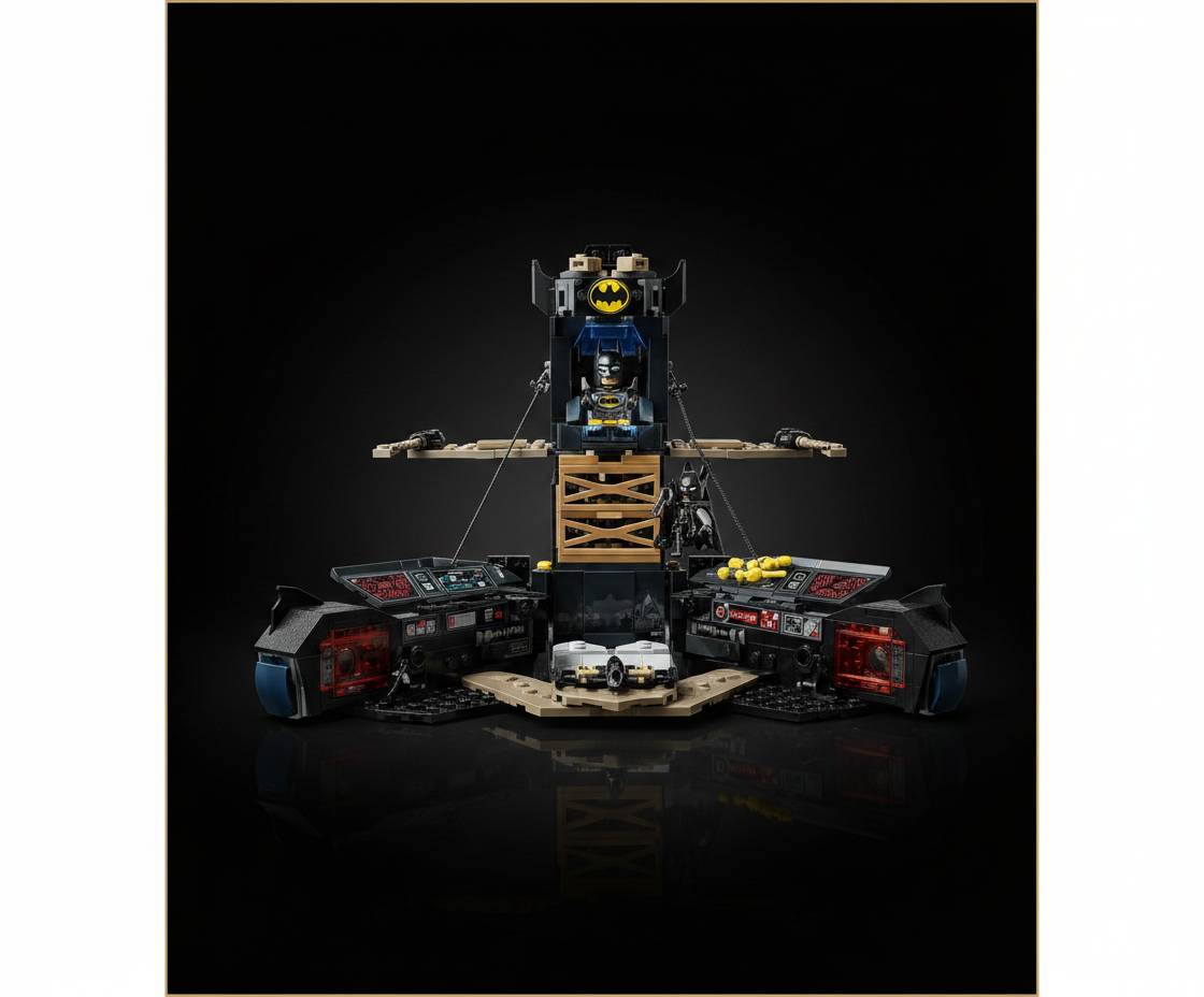 DC Comics Batman, Ultimate Transforming Batmobile Playset, 2-in-1 Playset with Exclusive Figure and Glider, Lights, Sounds, Kids Toys for Boys and Girls 4 and Up