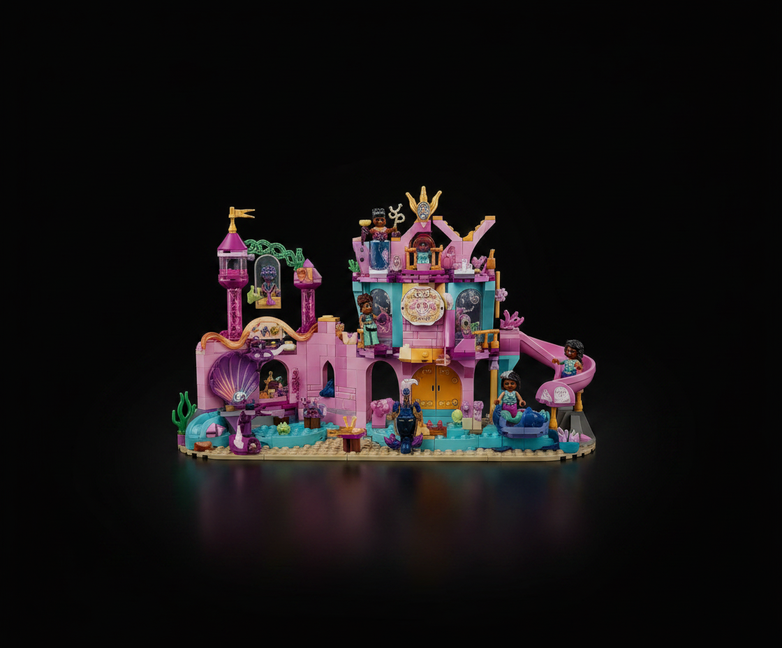 Disney Junior Ariel Deluxe Atlantica Palace: Doll Playset 20 Pcs Mermaid NEW