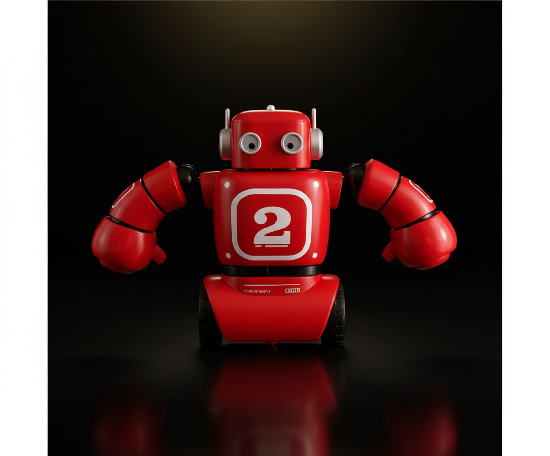 FAO Schwarz Robot Knockout Remote Control Boxing Only Red Robot Included, Used