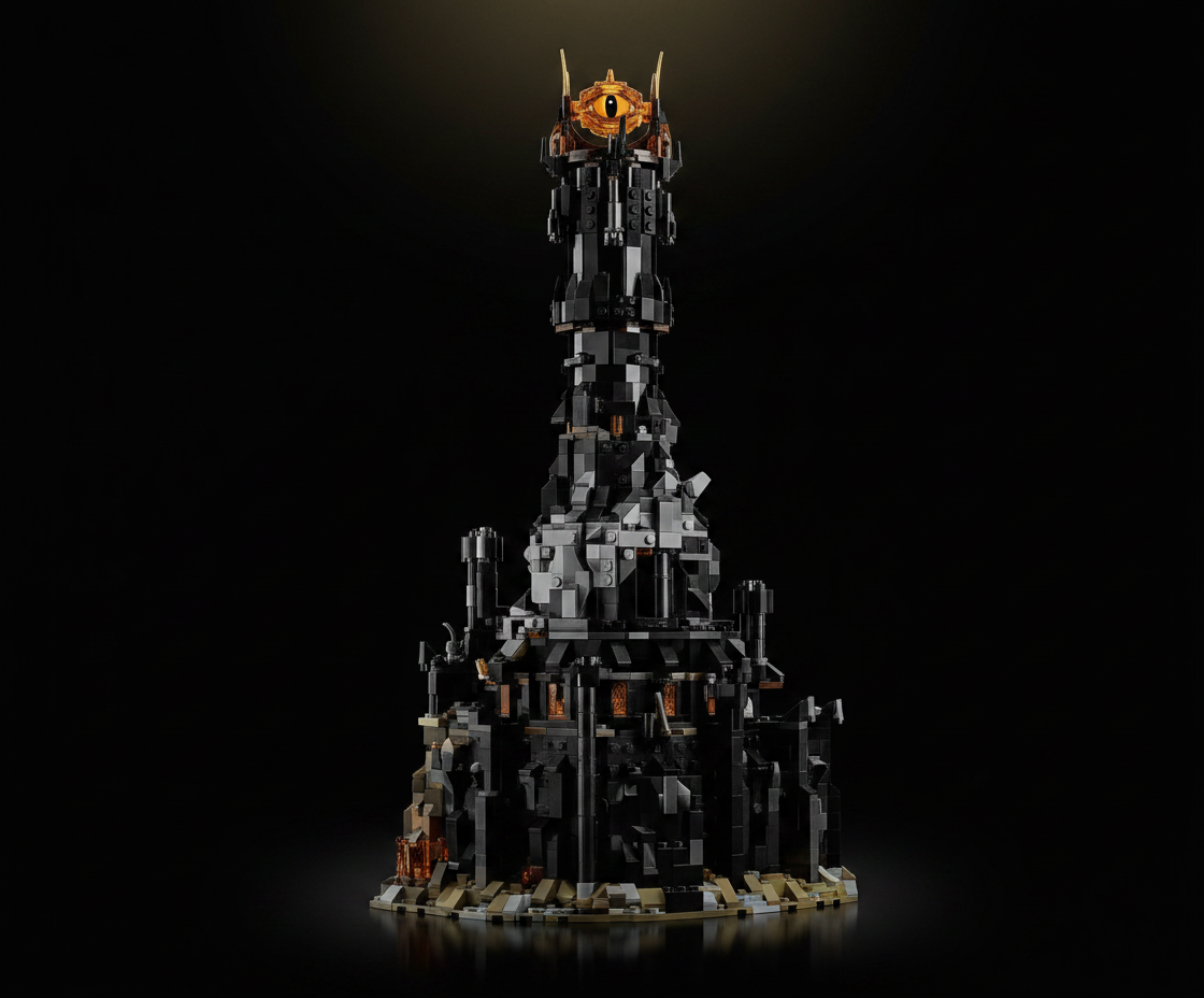 LEGO Icons The Lord of The Rings: Barad-dûr Building Set for Adults - The Lord of The Rings Collectible for Fans - Includes 10 Minifigures - Gift for Men and Women - 10333