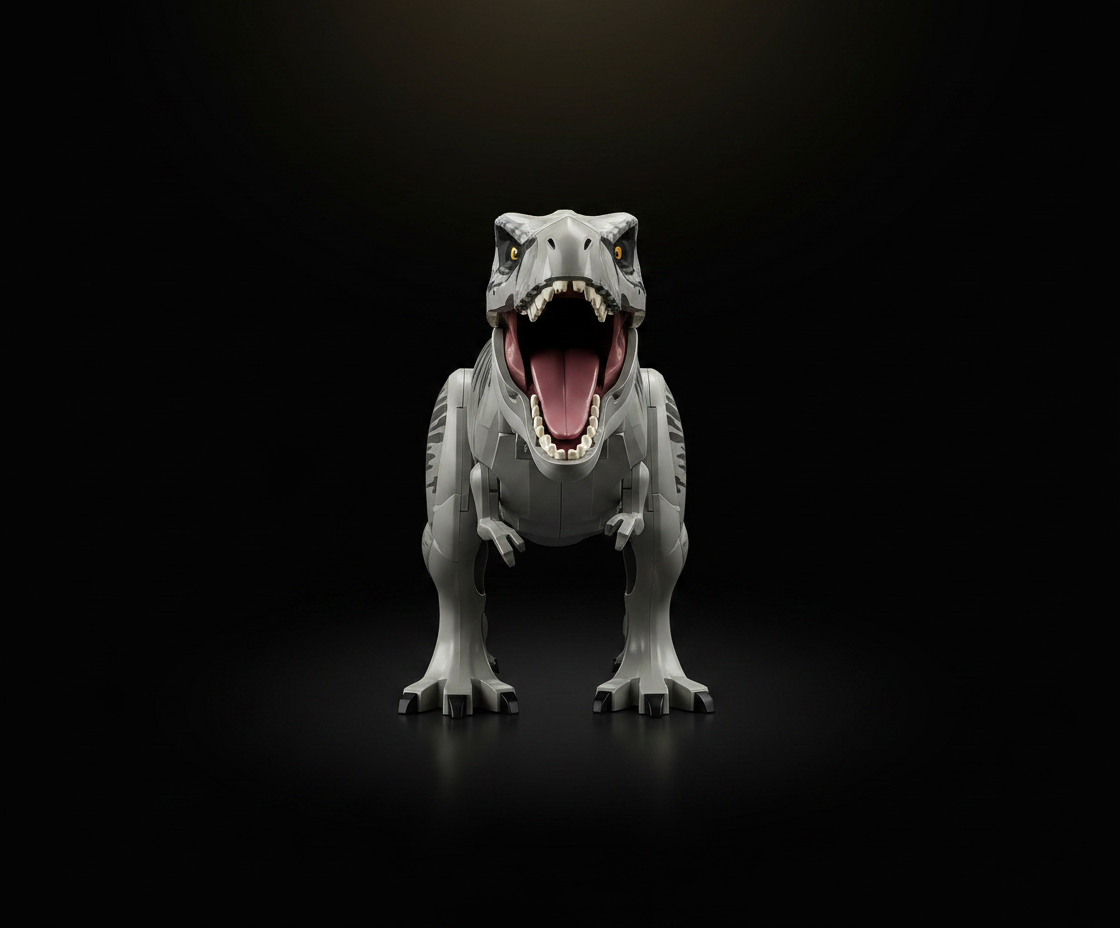 Mattel Jurassic World Rebirth Super Colossal Tyrannosaurus Rex Action Figure, T-Rex Dinosaur Toy Swallows Minis, Movie-Accurate Posable