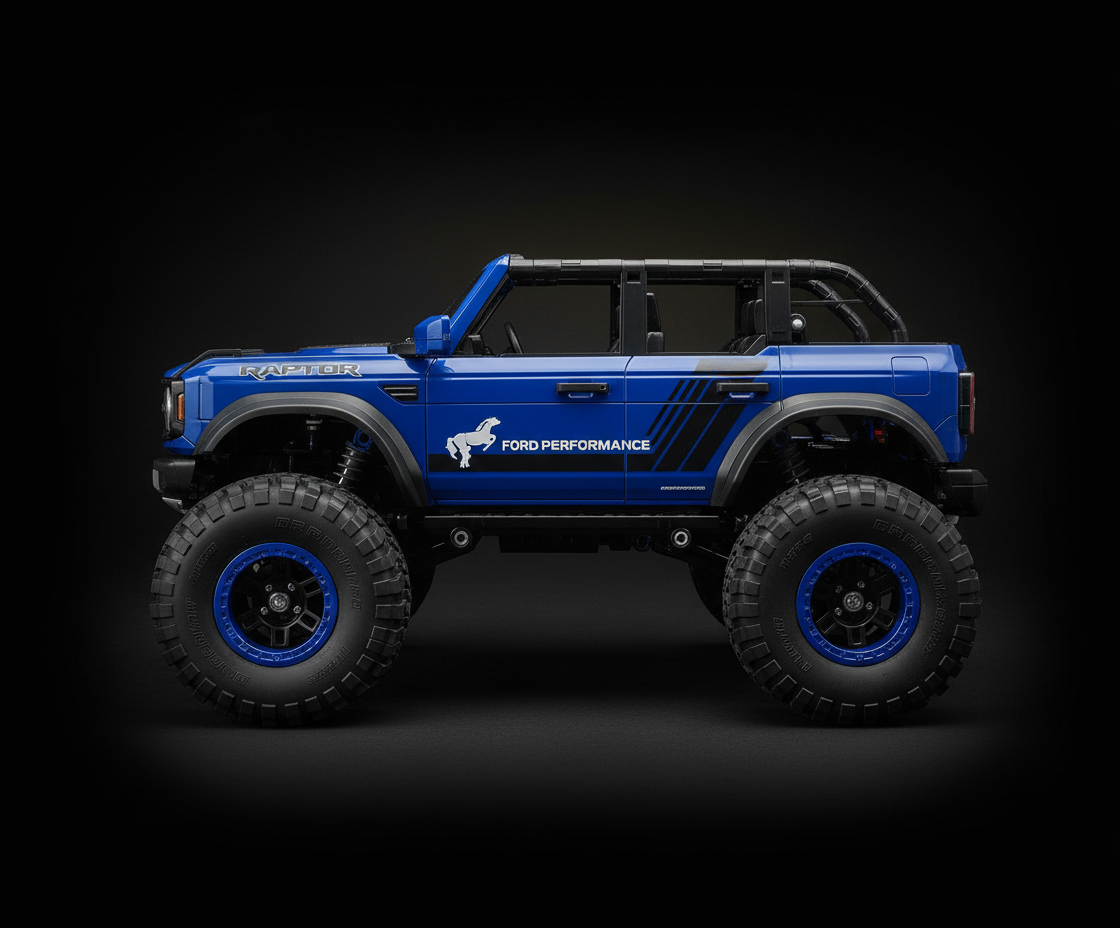 Motor Dayz - Ford Bronco - RC 4x4 Heavy Metal - Scale 1:18 - Blue