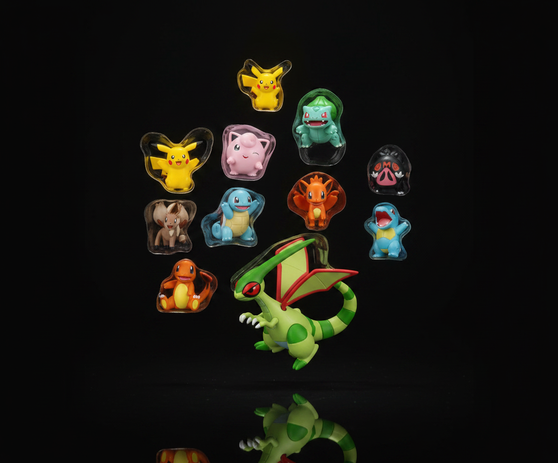 Pokémon Battle Figure 10 Pack - One 4.5-Inch Flygon Figure plus Nine 2-Inch Battle Figures including Pikachu